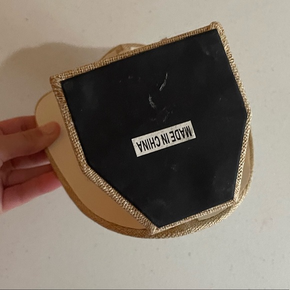 Rare Necklace Display Bust Jewelry Stand Chain Neck Form Tan Burlap Mannequin - Picture 4 of 6